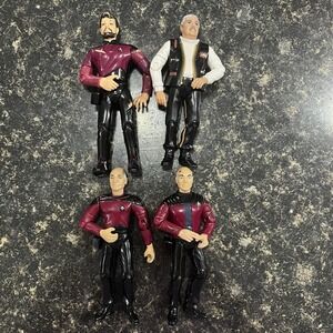 1992 Star Trek Action Figurines Vintage Playmates Toys Lot Of 4
